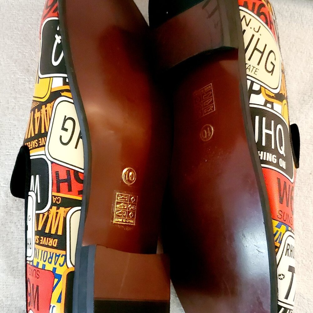 MeiJiaNa~ U.S. License Plate, Fashion- Loafer, Slip-On Shoes- Size 10- B09C3L711 - Picture 9 of 17